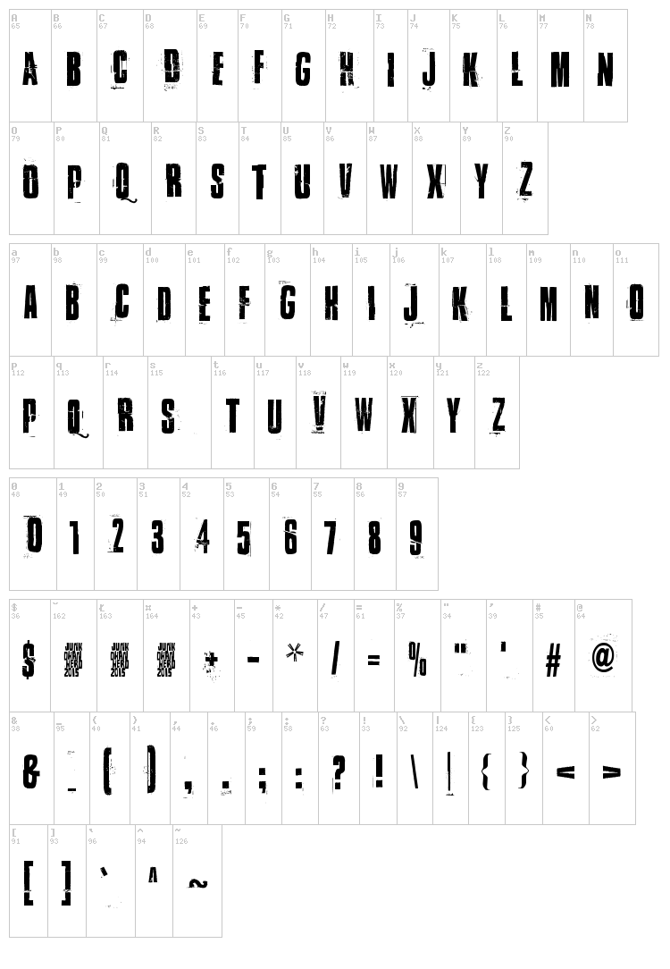 Found my way out font map